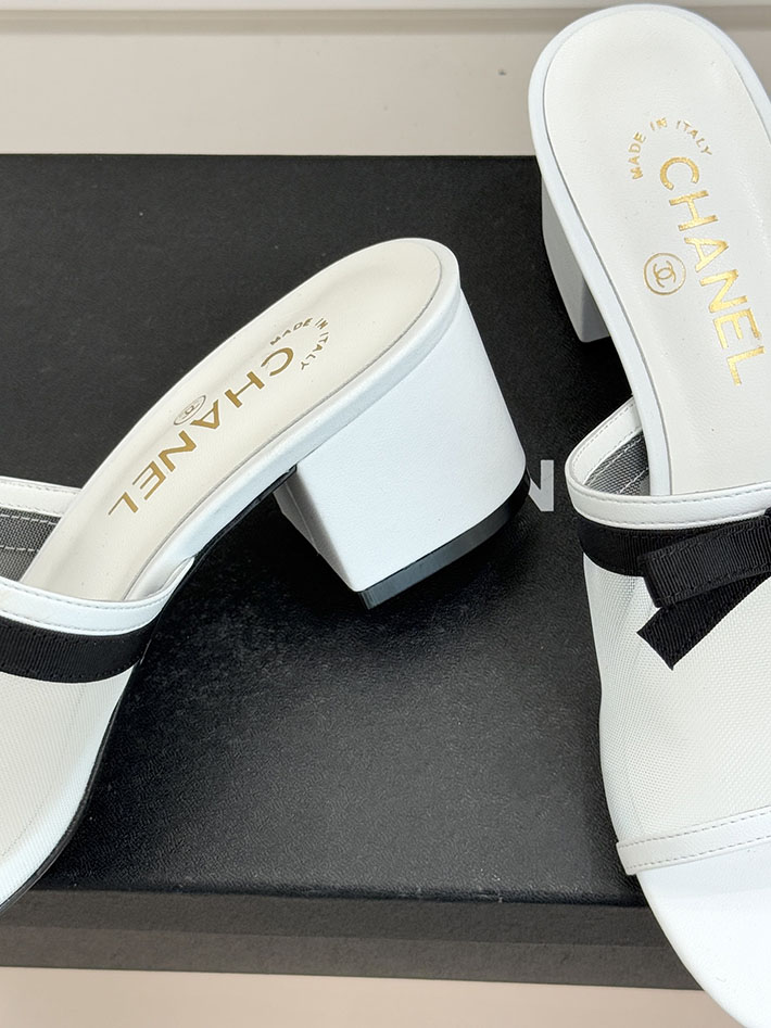 最高級シャネルスーパーコピー CHANEL メッシュ ミュール サンダル レディース 疲れない 2026新作 ホワイト 2630939 シャネル サンダル 白 - 画像 (5)