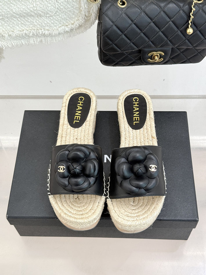 最高級シャネルスーパーコピー CHANEL マトラッセ ジュート サボサンダル ミュール サンダル ブラック 2630952 シャネル サンダル 安い - 画像 (7)