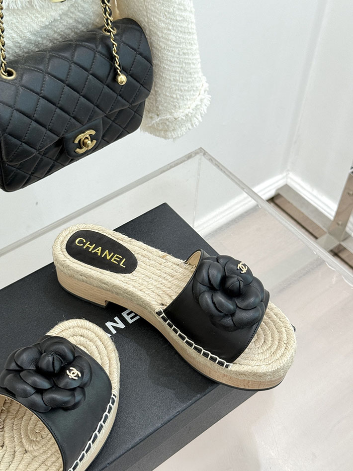 最高級シャネルスーパーコピー CHANEL マトラッセ ジュート サボサンダル ミュール サンダル ブラック 2630952 シャネル サンダル 安い - 画像 (6)