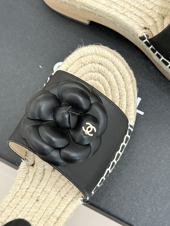 最高級シャネルスーパーコピー CHANEL マトラッセ ジュート サボサンダル ミュール サンダル ブラック 2630952 シャネル サンダル 安い - 画像 (4)
