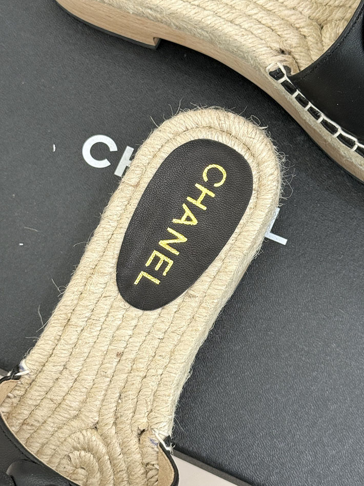 最高級シャネルスーパーコピー CHANEL マトラッセ ジュート サボサンダル ミュール サンダル ブラック 2630952 シャネル サンダル 安い - 画像 (3)