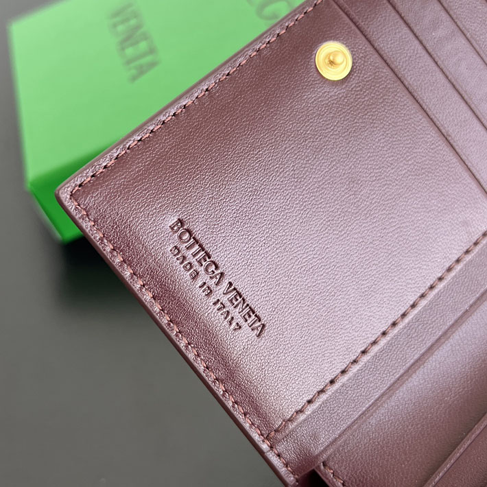 最高級ボッテガコピー Bottega Veneta イントレチャート ミディアム 二つ折りウォレット バローロ 749940VCPP22247 ボッテガ ヴェネタ 財布 二つ折り - 画像 (3)