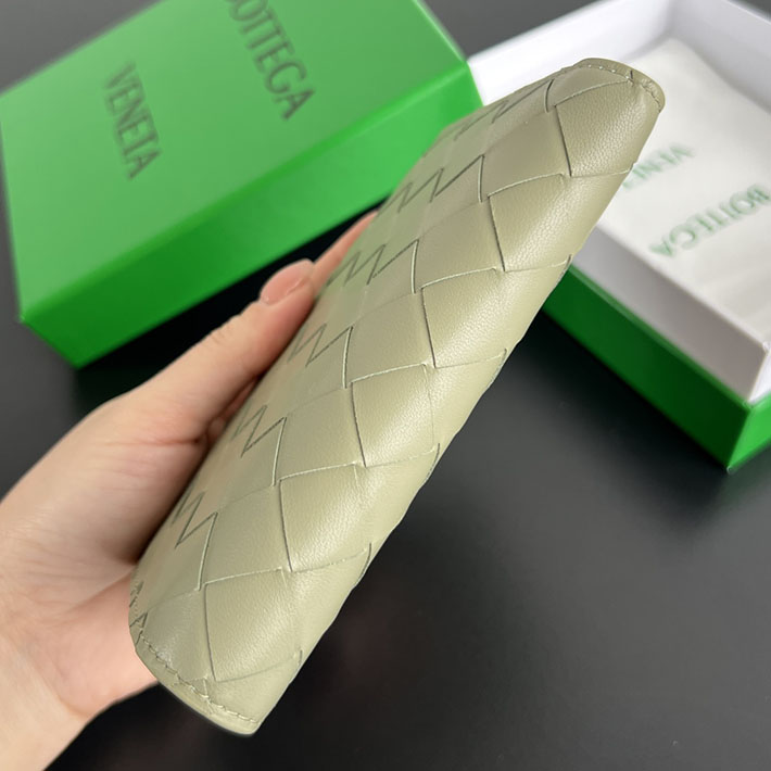 最高級ボッテガコピー Bottega Veneta イントレチャート ミディアム 二つ折りウォレット フェンネル 749940VCPP23581 ボッテガ ヴェネタ 財布 メンズ 人気 - 画像 (7)