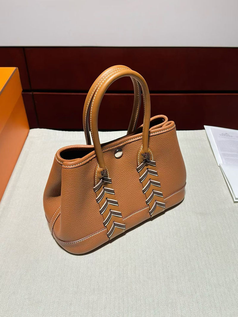 エルメスバッグの通販 HERMES ネオ・ガーデン・ブルティ23 ゴールド/ベブラン/クレ トゴ/スイフト シルバー金具 H087974CKAB ネオガーデンパーティ 23 - 画像 (7)
