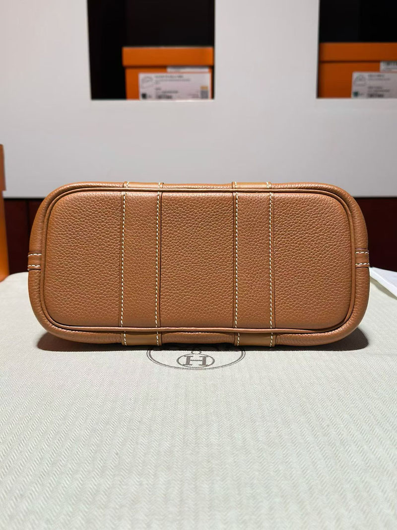 エルメスバッグの通販 HERMES ネオ・ガーデン・ブルティ23 ゴールド/ベブラン/クレ トゴ/スイフト シルバー金具 H087974CKAB ネオガーデンパーティ 23 - 画像 (4)