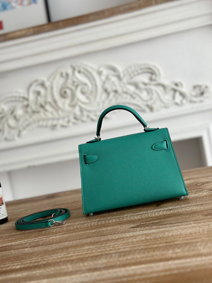 エルメス ショルダーバッグの定価 HERMES ケリーミニ2 ヴェールヴェロン ヴォーエプソン シルバー金具 H073663CKU1 レディース エルメス ショルダーバッグ - 画像 (8)