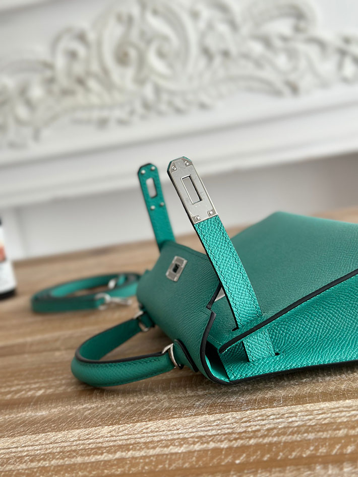 エルメス ショルダーバッグの定価 HERMES ケリーミニ2 ヴェールヴェロン ヴォーエプソン シルバー金具 H073663CKU1 レディース エルメス ショルダーバッグ - 画像 (5)