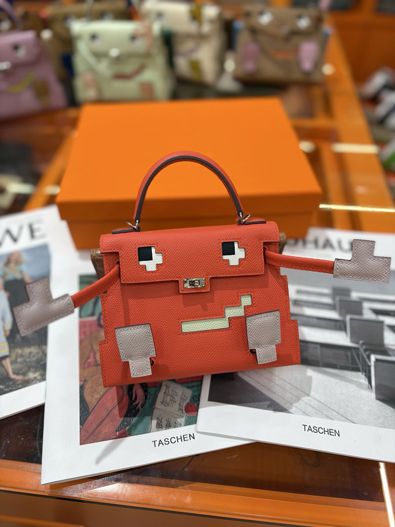 エルメスコピー通販 HERMES ケリードール ピクト ミニハンドバッグ ローズテキサス シルバー金具 2634139 ケリードール ピクト 安い - 画像 (8)