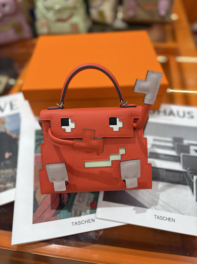 エルメスコピー通販 HERMES ケリードール ピクト ミニハンドバッグ ローズテキサス シルバー金具 2634139 ケリードール ピクト 安い - 画像 (7)