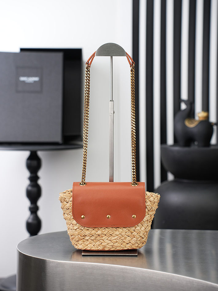 最高級サンローランスーパーコピー Saint Laurent ミニMANON ラフィア ナチュラル 774269GAAED9051 サンローラン バッグ 新作 - 画像 (12)