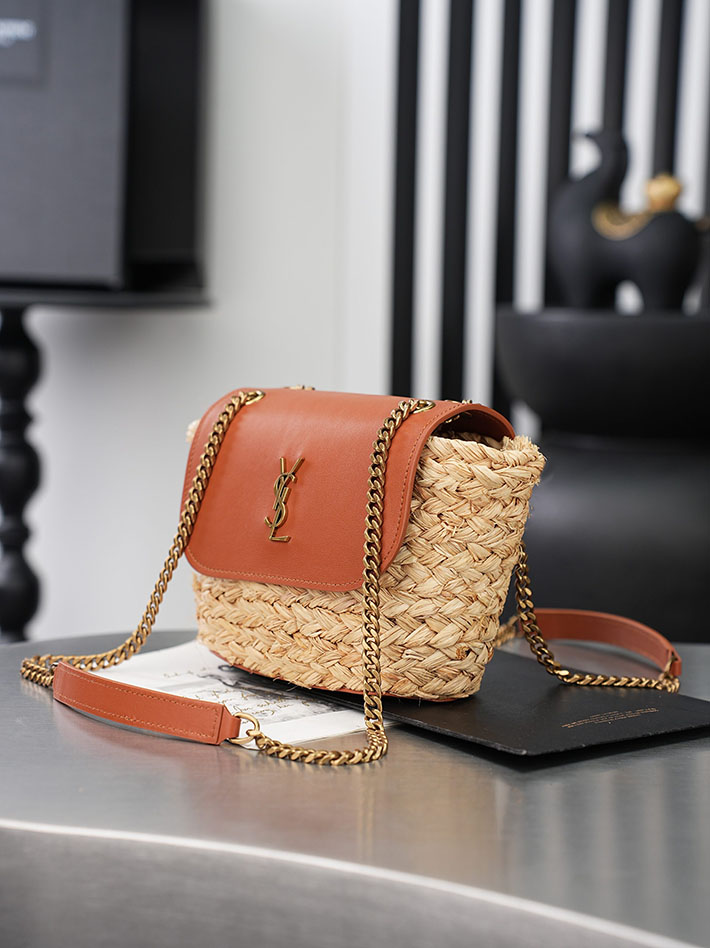 最高級サンローランスーパーコピー Saint Laurent ミニMANON ラフィア ナチュラル 774269GAAED9051 サンローラン バッグ 新作 - 画像 (9)