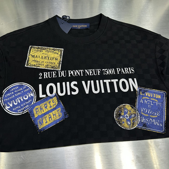 最高級ルイヴィトンスーパーコピー Louis Vuitton コットン 2026年新作 最高品質のブティックTシャツclothes202600439 ルイ・ヴィトン メンズ ホワイト Tシャツ - 画像 (4)