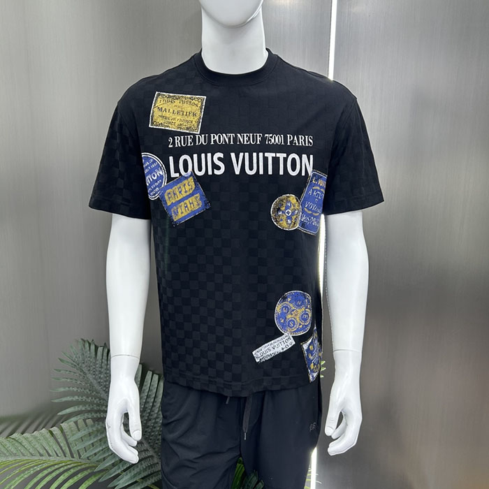 最高級ルイヴィトンスーパーコピー Louis Vuitton コットン 2026年新作 最高品質のブティックTシャツclothes202600439 ルイ・ヴィトン メンズ ホワイト Tシャツ - 画像 (7)