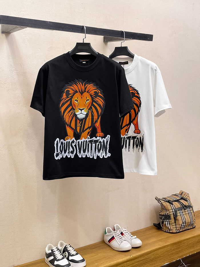 最高級ルイヴィトンスーパーコピー Louis Vuitton コットン 2026年最新作 半袖クルーネックTシャツ clothes202600441 ルイ・ヴィトンの高級カスタムホワイトTシャツ - 画像 (9)