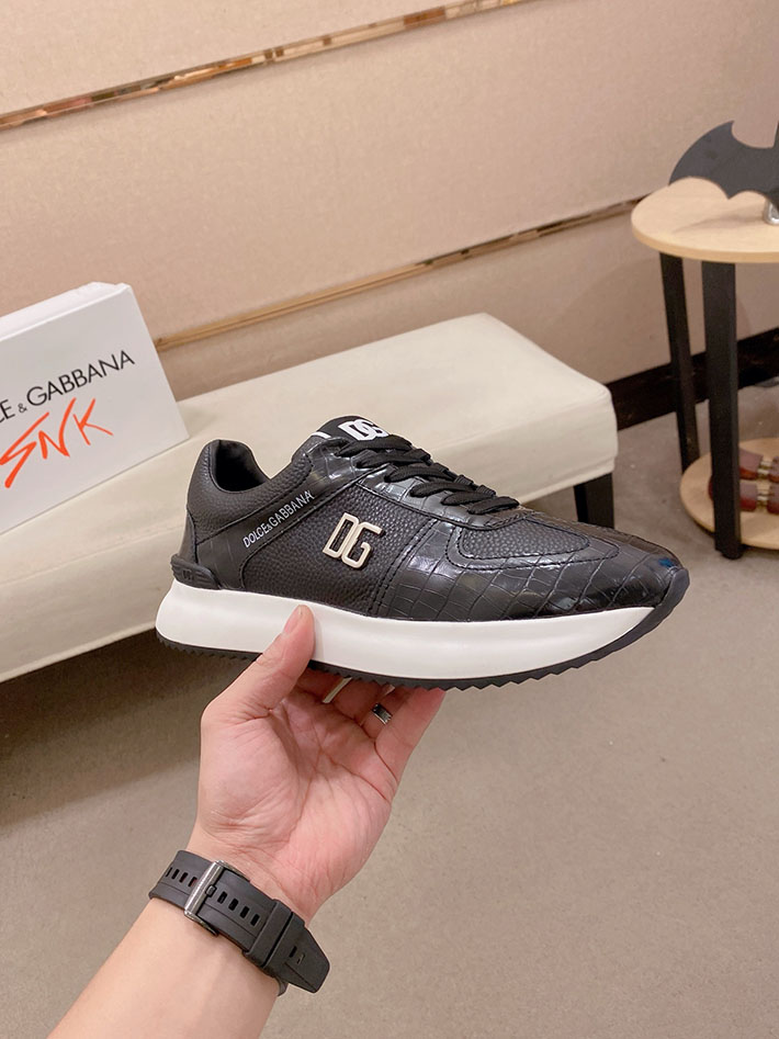 最高級D&Gスーパーコピー ドルチェ&ガッバーナ DG Saint Tropez スエードスニーカー ブラック 2633636 ドルガバ スニーカー 新作 - 画像 (7)