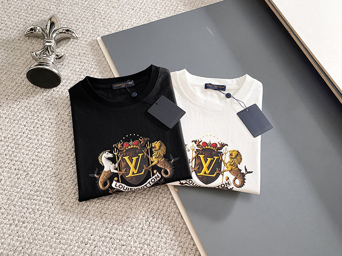 最高級ルイヴィトンスーパーコピー Louis Vuitton 2026年春夏新作 マーセライズドコットン半袖Tシャツ clothes202600644 ルイヴィトン 白Tシャツ 新作 - 画像 (2)
