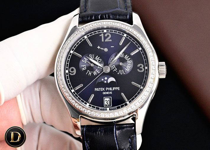 最高級パテックフィリップスーパーコピー PATEK PHILIPPE コンプリケーション メンズ腕時計 ネイビー 5147G-001 メンズ パテック フィリップ 時計 - 画像 (7)