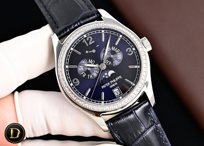 最高級パテックフィリップスーパーコピー PATEK PHILIPPE コンプリケーション メンズ腕時計 ネイビー 5147G-001 メンズ パテック フィリップ 時計 - 画像 (5)