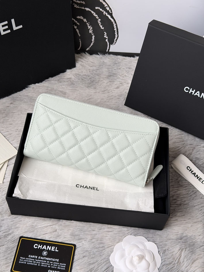 最高級シャネルスーパーコピー CHANEL 長財布 ラウンドファスナー クラシック ココマーク ライトブルー AP0242 Y01588 N0195 シャネル 財布 安い - 画像 (11)