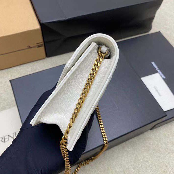 最高級サンローランスーパーコピー Saint Laurent パリ チェーンウォレット オフホワイト 871149AAGOZ9207 サンローラン バッグ 人気ランキング - 画像 (8)