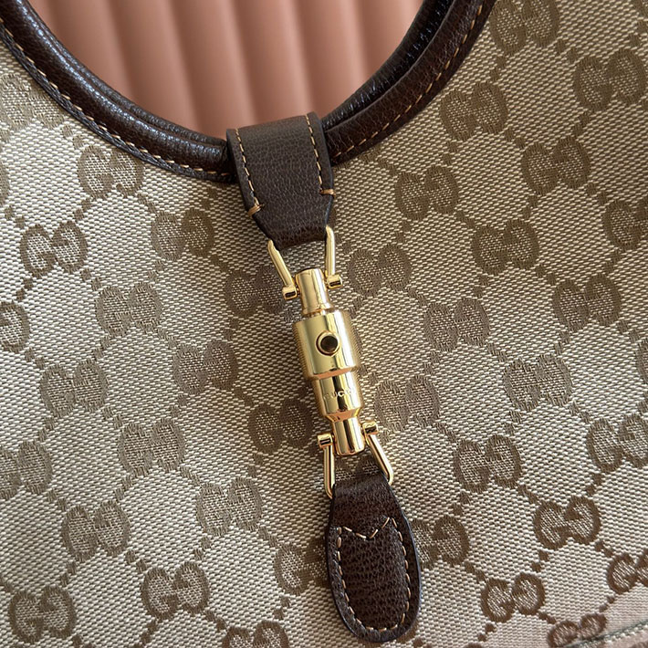 グッチ直営アウトレット店 GUCCI メルカート スモール トートバッグ サンド&ダークブラウン 866646 FAFV2 9651 GUCCI トートバッグ 小さめ - 画像 (6)