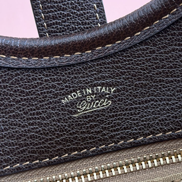 グッチ直営アウトレット店 GUCCI メルカート スモール トートバッグ サンド&ダークブラウン 866646 FAFV2 9651 GUCCI トートバッグ 小さめ - 画像 (3)