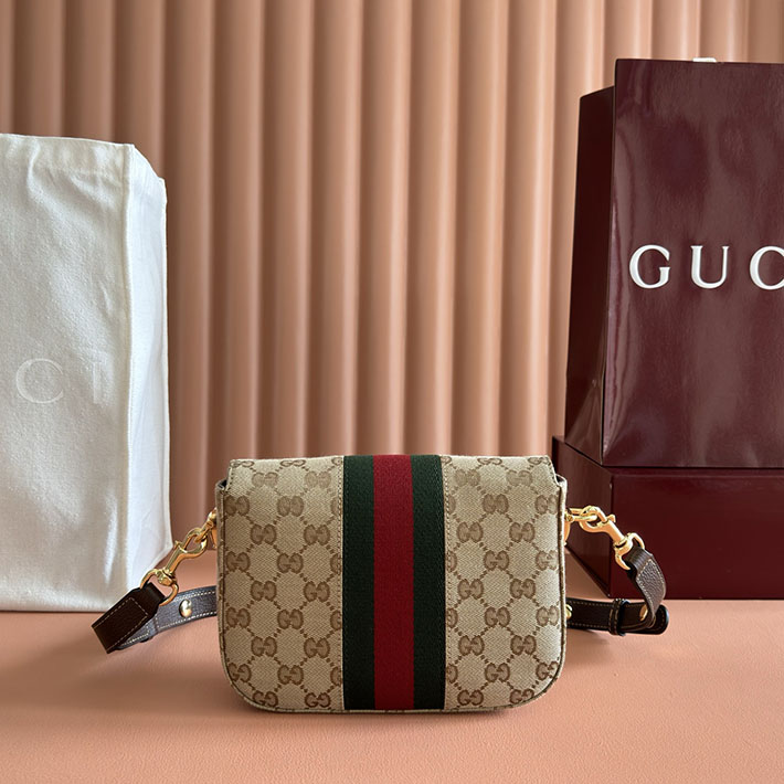 グッチ直営アウトレット店 GUCCI ホースビット 1955 スモール ショルダーバッグ サンド&ダークブラウン 866762 FAFV9 9653 グッチ バッグ 安い - 画像 (9)