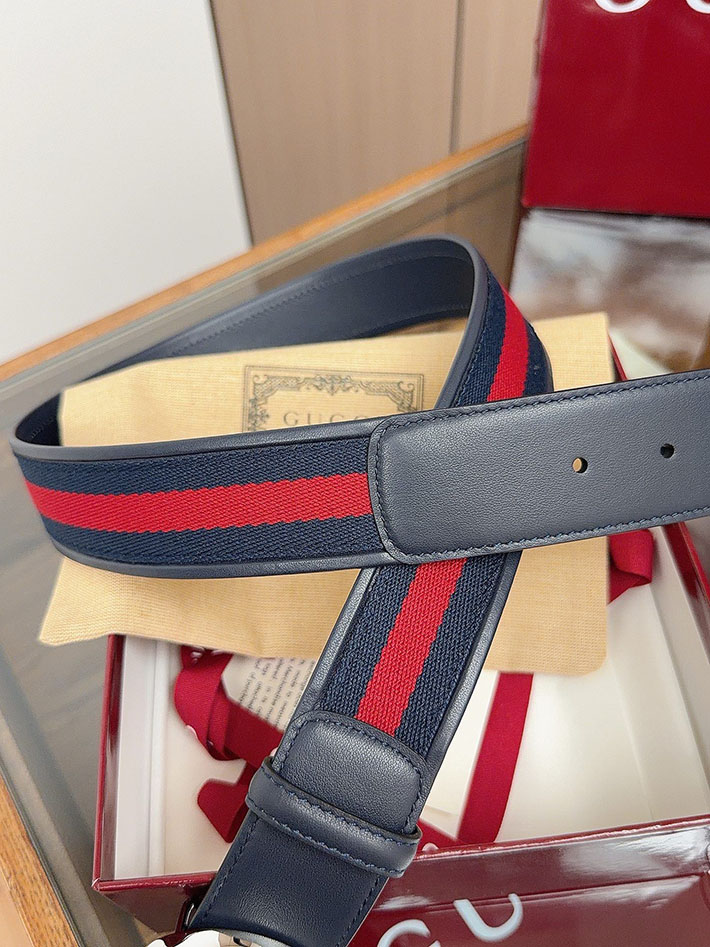グッチ直営アウトレット店 Gucci インターロッキングG バックル付き リバーシブル レザー ベルト 2634280 グッチ ベルト メンズ ビジネス - 画像 (3)