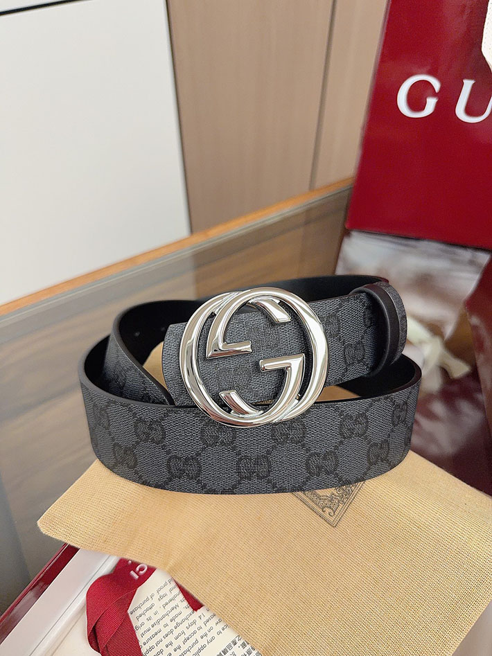 グッチ直営アウトレット店 Gucci ベルト GGスプリームキャンバス インターロッキングG バックル 2634289 グッチ ベルト メンズ アウトレット - 画像 (9)