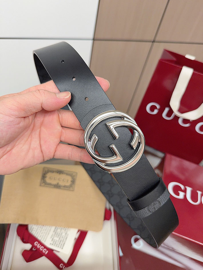 グッチ直営アウトレット店 Gucci ベルト GGスプリームキャンバス インターロッキングG バックル 2634289 グッチ ベルト メンズ アウトレット - 画像 (5)