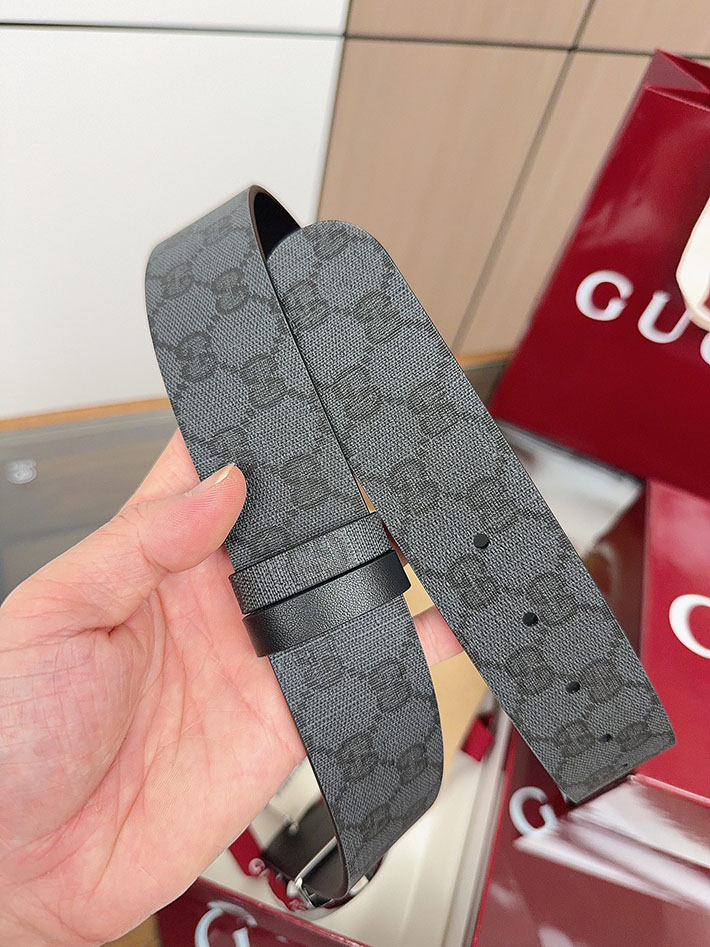 グッチ直営アウトレット店 Gucci ベルト GGスプリームキャンバス インターロッキングG バックル 2634289 グッチ ベルト メンズ アウトレット - 画像 (4)