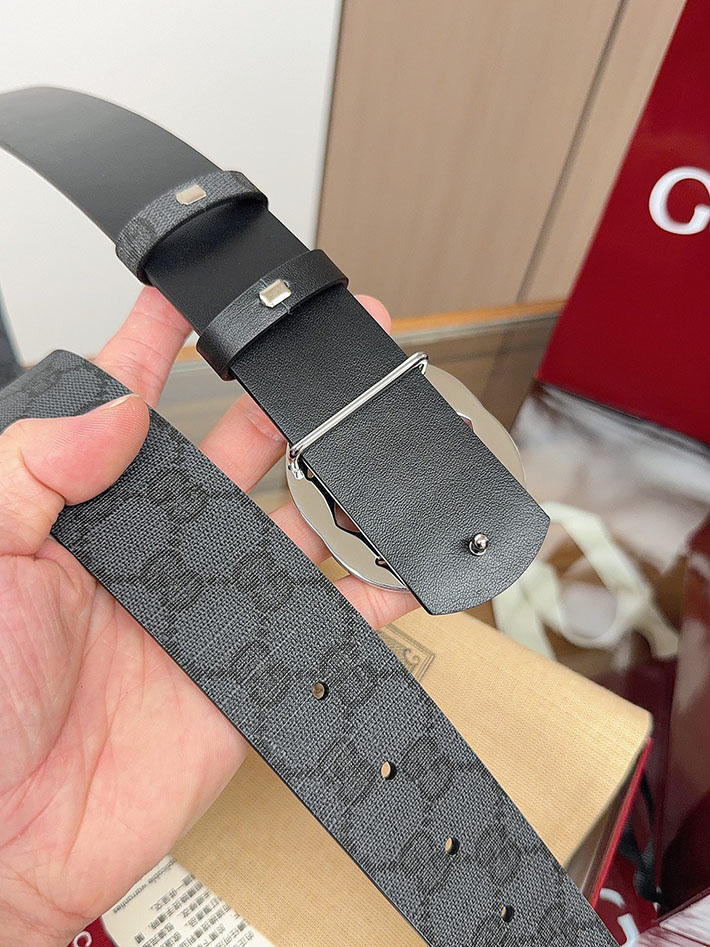 グッチ直営アウトレット店 Gucci ベルト GGスプリームキャンバス インターロッキングG バックル 2634289 グッチ ベルト メンズ アウトレット - 画像 (3)