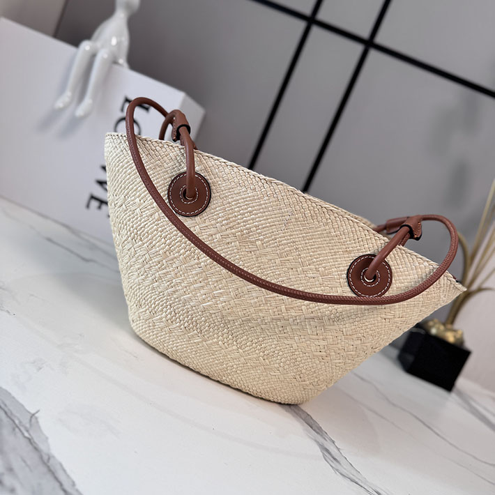 最高級ロエベスーパーコピー LOEWE アナグラム バスケットバッグ スモール ナチュラル/タン AABKP65X04-2435 ロエベ トートバッグ アウトレット - 画像 (8)