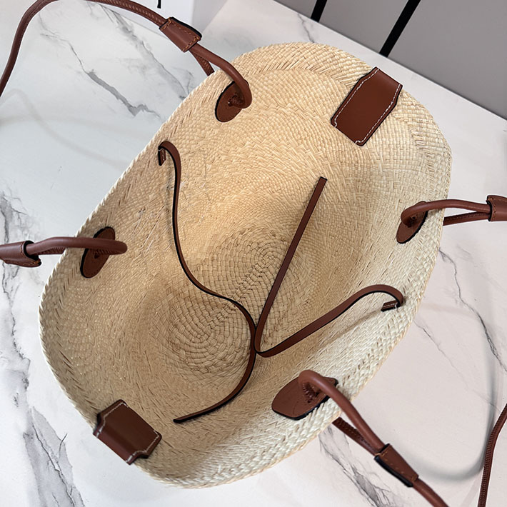 最高級ロエベスーパーコピー LOEWE アナグラム バスケットバッグ スモール ナチュラル/タン AABKP65X04-2435 ロエベ トートバッグ アウトレット - 画像 (4)
