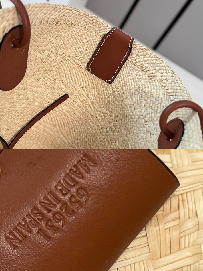 最高級ロエベスーパーコピー LOEWE アナグラム バスケットバッグ スモール ナチュラル/タン AABKP65X04-2435 ロエベ トートバッグ アウトレット - 画像 (2)