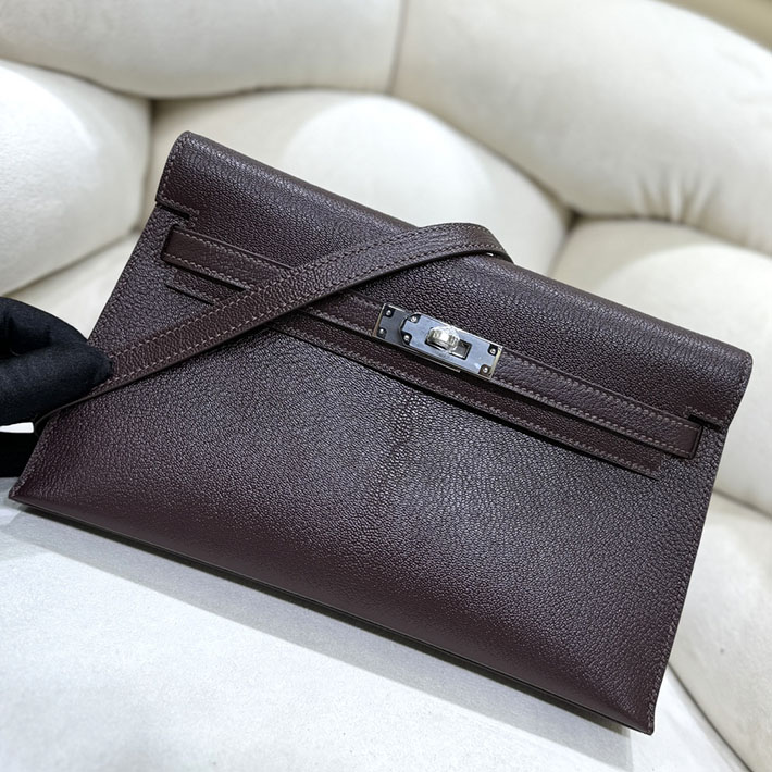 エルメスコピー通販 HERMES ケリーエラン ルージュセリエ シェブルミゾル シルバー金具 ケリーエラン H085885CK0G ケリーエラン 定価 - 画像 (2)