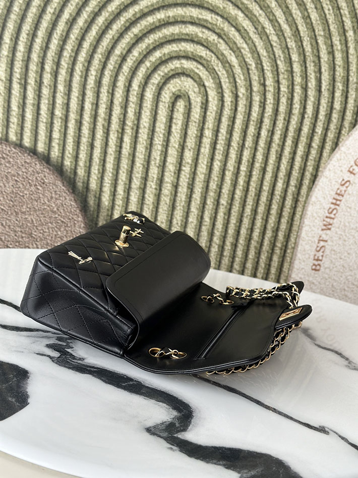 シャネル 新作バッグ 2026 CHANEL 11.12 クラシック ハンドバッグ ブラック A01112-B24048-94305 シャネル バッグ マトラッセ 定価 - 画像 (4)
