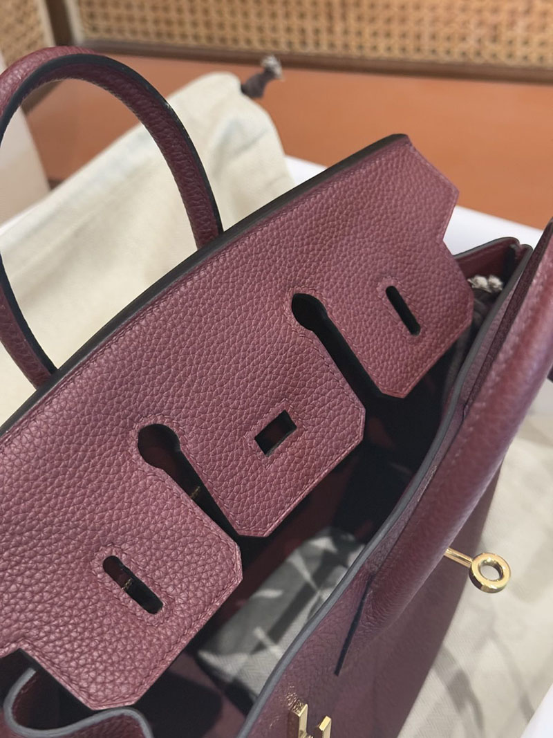エルメスコピー通販 HERMES Birkin バーキン25 ボルドー トゴ ゴールド金具 H041702CC57 エルメスバーキン25値段 - 画像 (6)