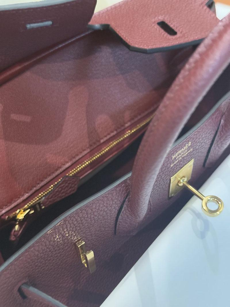 エルメスコピー通販 HERMES Birkin バーキン25 ボルドー トゴ ゴールド金具 H041702CC57 エルメスバーキン25値段 - 画像 (4)