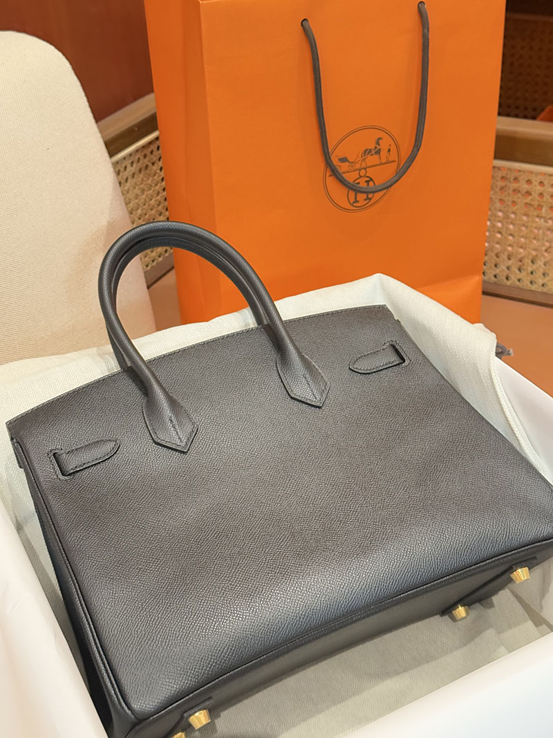 エルメスコピー通販 HERMES バーキン30 黒 ブラック ヴォーエプソン ゴールド金具 2634683 エルメスバーキン30コピー - 画像 (6)