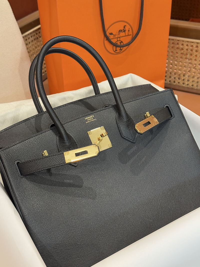エルメスコピー通販 HERMES バーキン30 黒 ブラック ヴォーエプソン ゴールド金具 2634683 エルメスバーキン30コピー - 画像 (5)