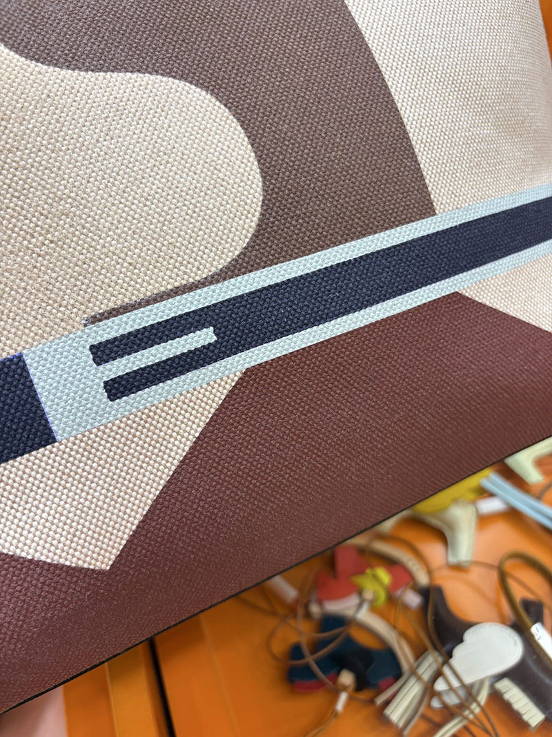 エルメス メンズバッグ HERMES R.M.S 12H bag フール トゥ バッグ ブルーインディゴ トワルアッシュ シルバー金具 H086064CKAC エルメス バッグ 種類 - 画像 (8)
