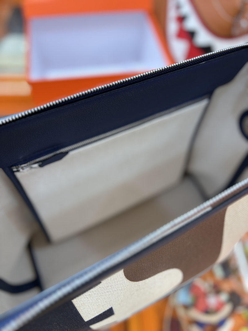 エルメス メンズバッグ HERMES R.M.S 12H bag フール トゥ バッグ ブルーインディゴ トワルアッシュ シルバー金具 H086064CKAC エルメス バッグ 種類 - 画像 (2)