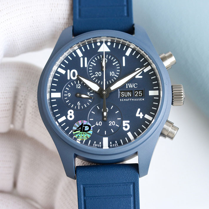 最高級IWC時計コピー パイロット・ウォッチ・クロノグラフ 41 トップガン・オセアナ ブルー IW389404 IWC 時計 メンズ - 画像 (9)