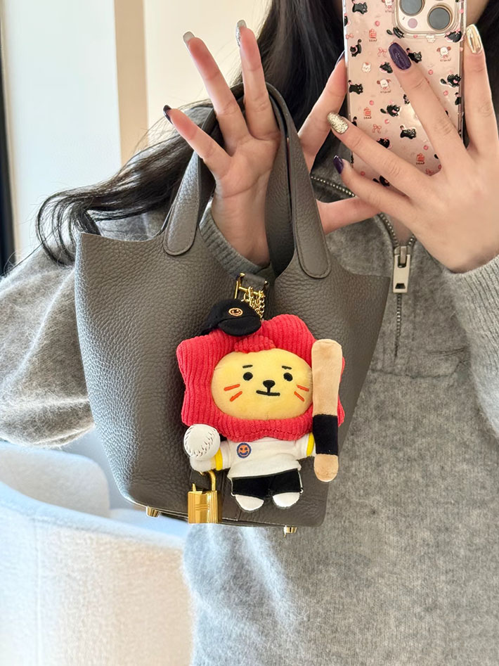 ピコタン風バッグ 本革