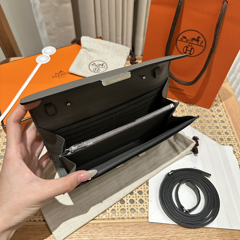 エルメス安い HERMES コンスタンスロング トゥーゴー エタン ヴォーエプソン×リザード シルバー金具 H080201CP8F コンスタンス ロング トゥーゴー - 画像 (2)