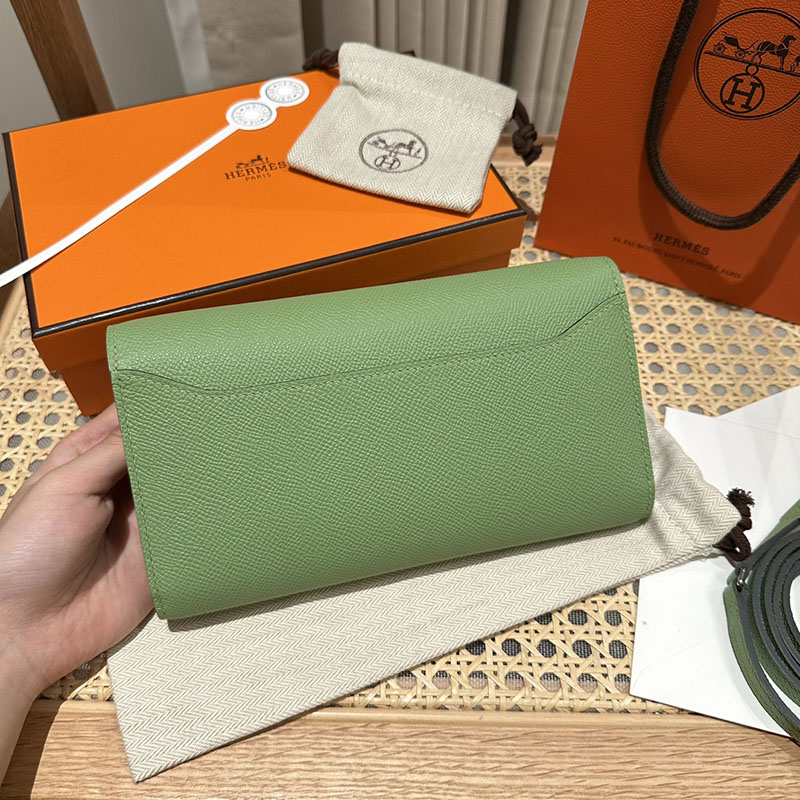 エルメス安い HERMES コンスタンスロング トゥーゴー ヴェールクリケット ヴォーエプソン シルバー金具 H080201CP3I コンスタンス ロング 財布 - 画像 (9)