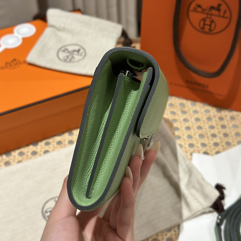 エルメス安い HERMES コンスタンスロング トゥーゴー ヴェールクリケット ヴォーエプソン シルバー金具 H080201CP3I コンスタンス ロング 財布 - 画像 (8)