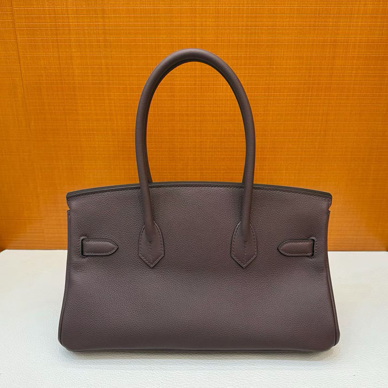 エルメスの人気バッグ HERMES バーキンショルダーライト 29 モカ エバーカラー シルバー金具 H085236CK44 ショルダーバーキン 定価 - 画像 (9)