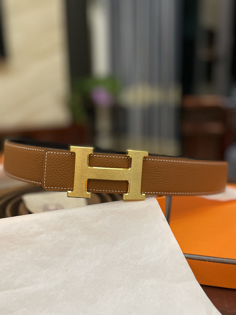最高級エルメススーパーコピー HERMES リバーシブル 38mm ベルト Hバックル コンスタンス ベルト メンズ 2635098 エルメス ベルト メンズ バックル - 画像 (6)